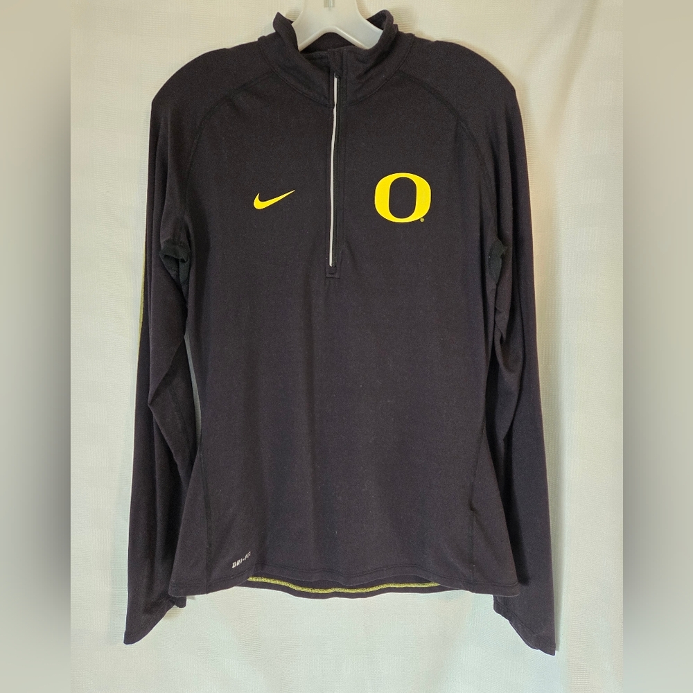 Nike Oregon Ducks Black Pullover with Yellow Accents